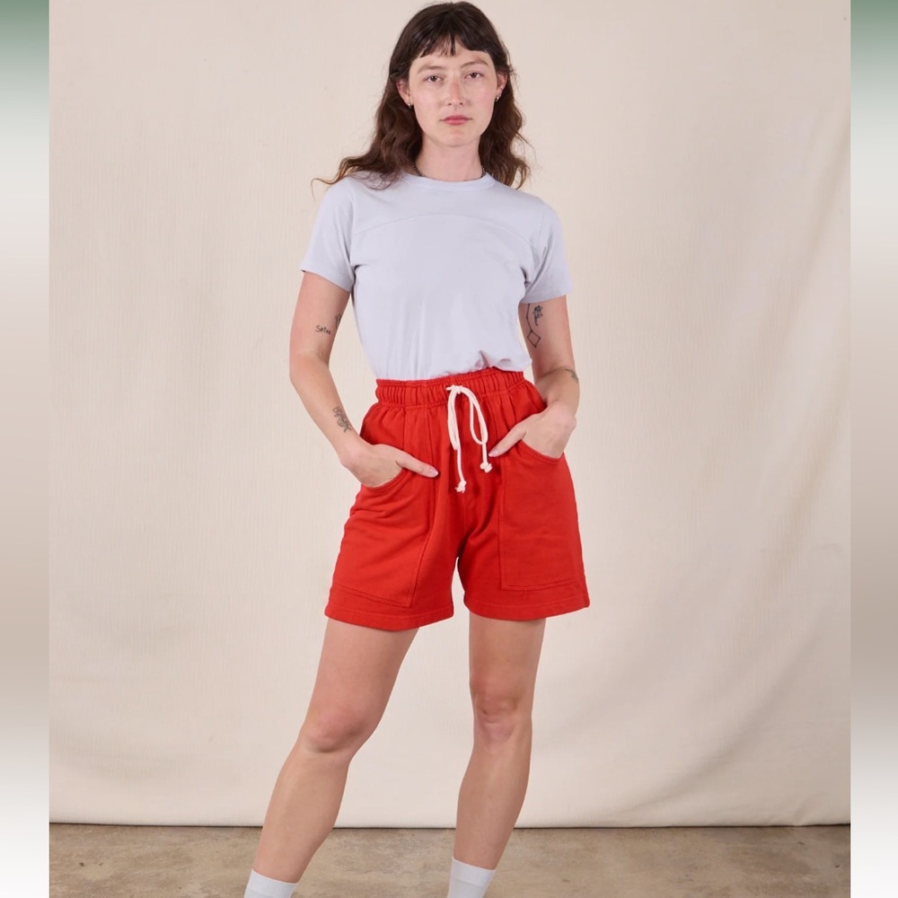 BBP Heavyweight Sweat Shorts Mustang Red